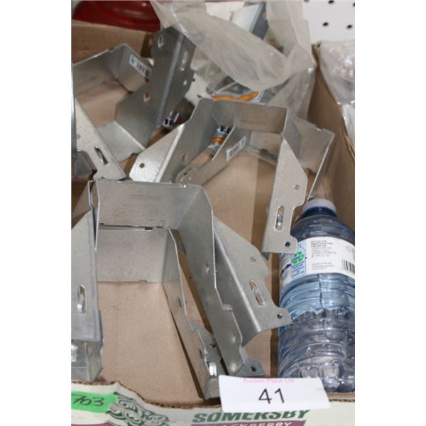Joist hangers, metal brackets