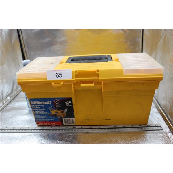 Mastercraft 16" organizer-top tool box w/ content