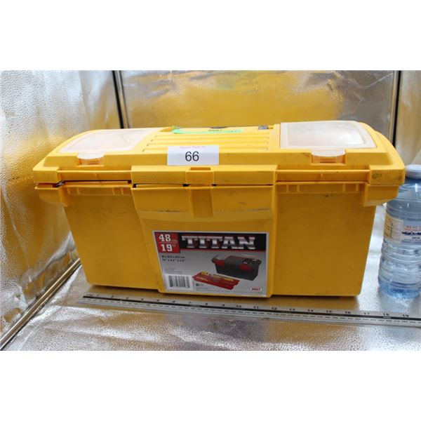Titan 19" organizer-top tool box w/ contents