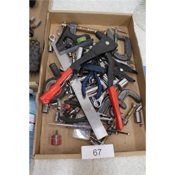 Rivet gun, sockets, wire strippers, combination