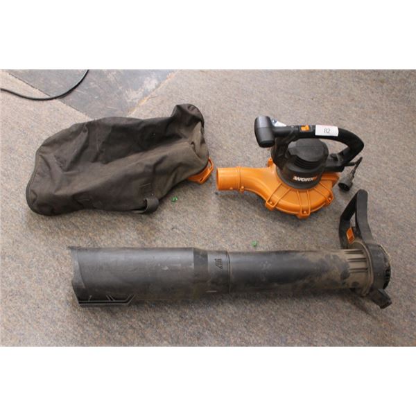 Worx leaf blower & vac works