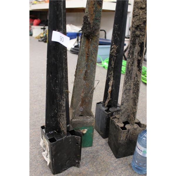 Fence post stakes