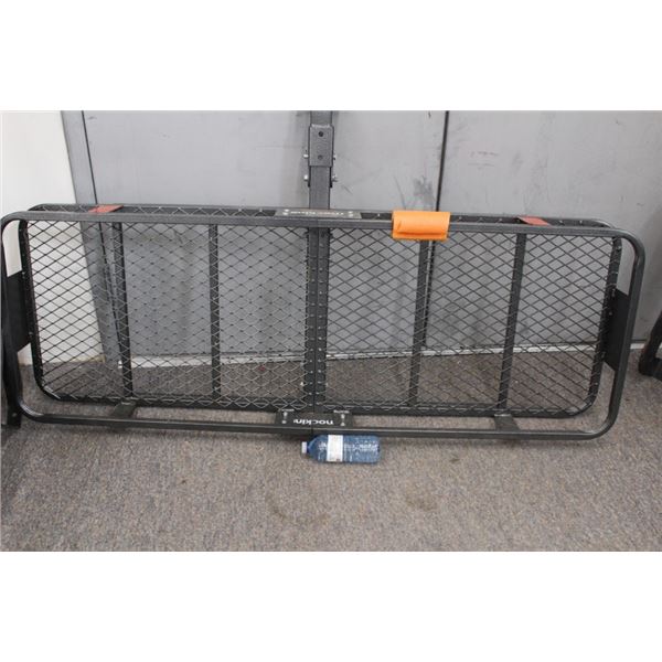 Mockins trailer hitch storage rack