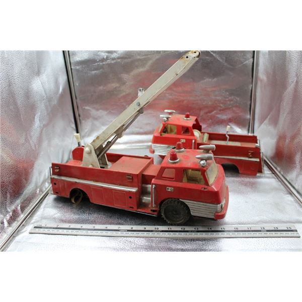 Vintage fire truck toys