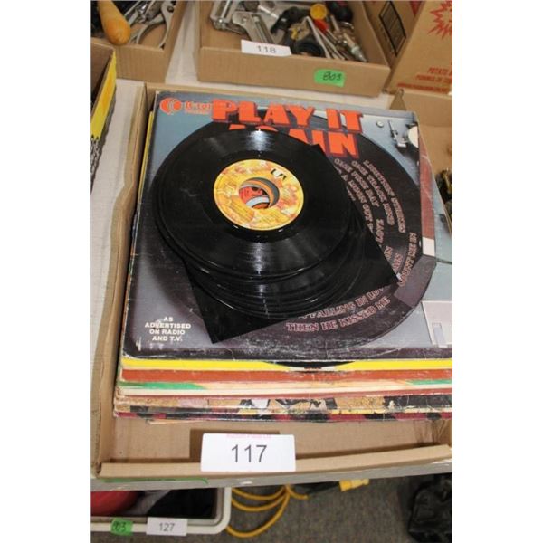 Vinyl record collection