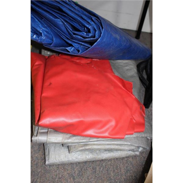 Plastic tarps, canvas tarps