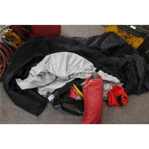 Tent, motorcycle cover