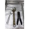 Image 4 : Cresent wrenches, exacto knives, Vice grip,
