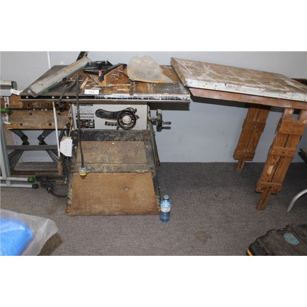 Rockwell table saw works