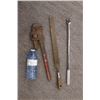 Image 3 : Rasp file, screwdrivers, pipe wrench, lighter,