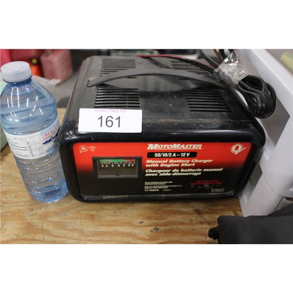 Motomaster manual battery charger works
