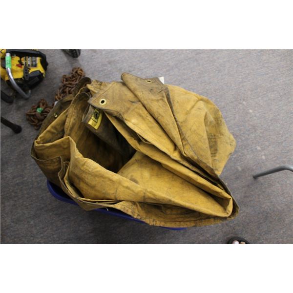 Canvas tarps in good condition