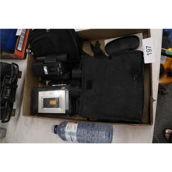 Cassette tape player, Binoculars, Digital