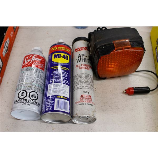 Sockets, wd-40, combination wrenches,