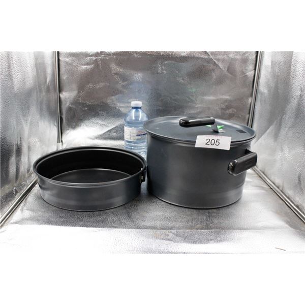 Set of  camping pots