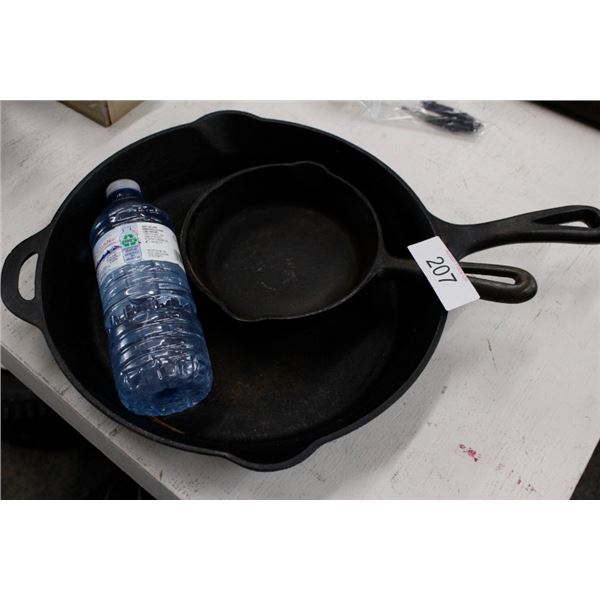 Cast iron frying pans