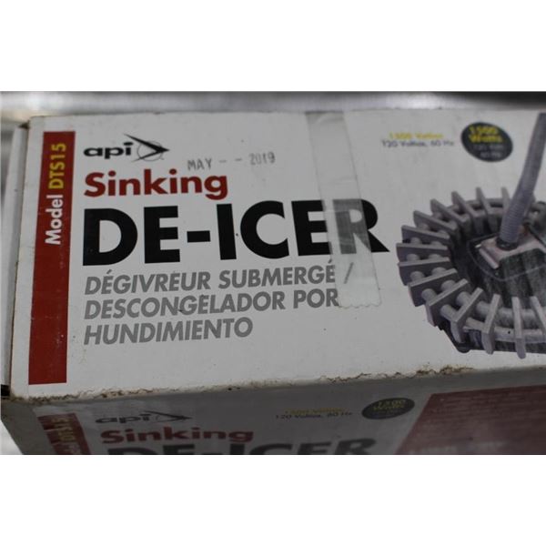 API sinking de-icer