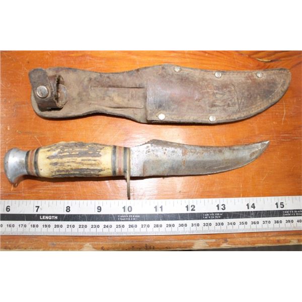 Vintage Bone Handle Hunting knife
