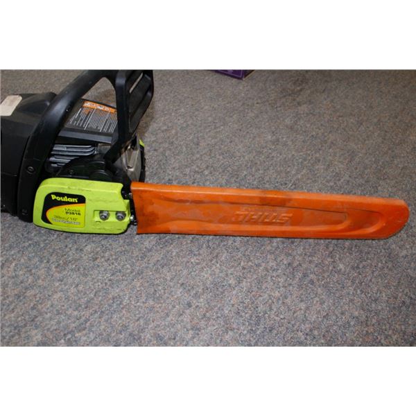 Polan model P3816 chainsaw works