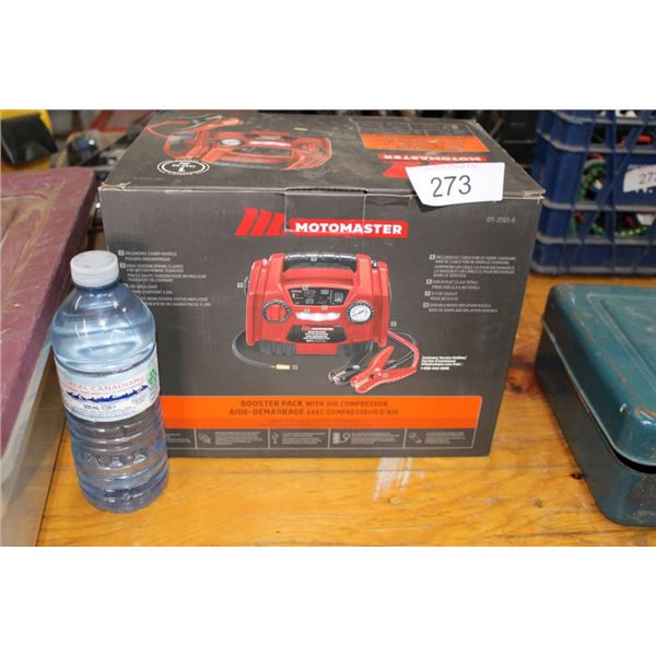 Motomaster booster pack with air compressor