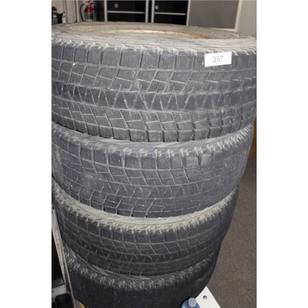 4 bliz-zak tires on chev rims P245/75R16