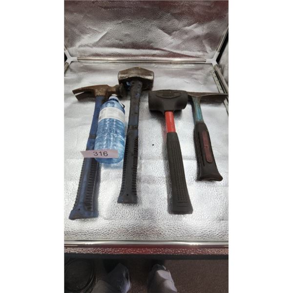 Claw hammer, mini sledge, mallet, welders hammer