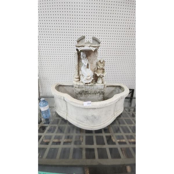 Resin fountain with pump