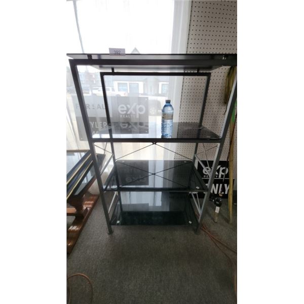 Glass shelf unit