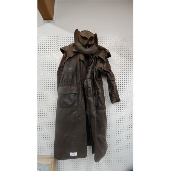 Bush trader trench coat/ Slicke/ Slicker hat