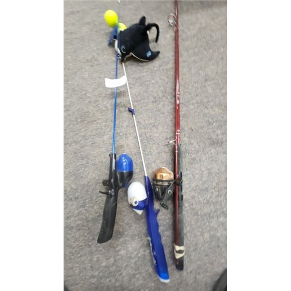 3 fishing rods