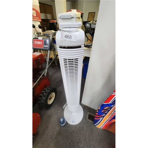 Upright fan with remote works