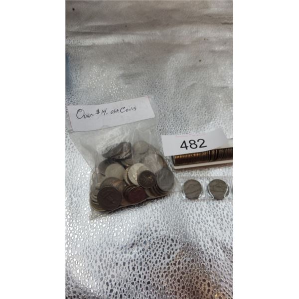 $14 vintage US coins, Pennies