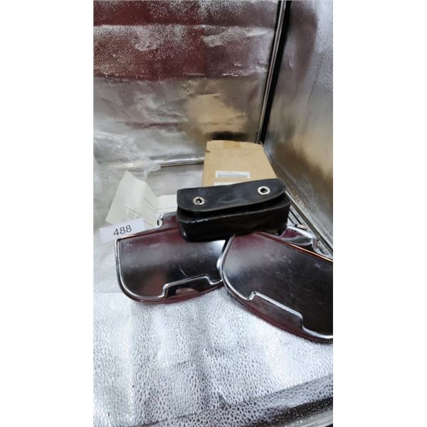 Chrome motorcycle foot steps