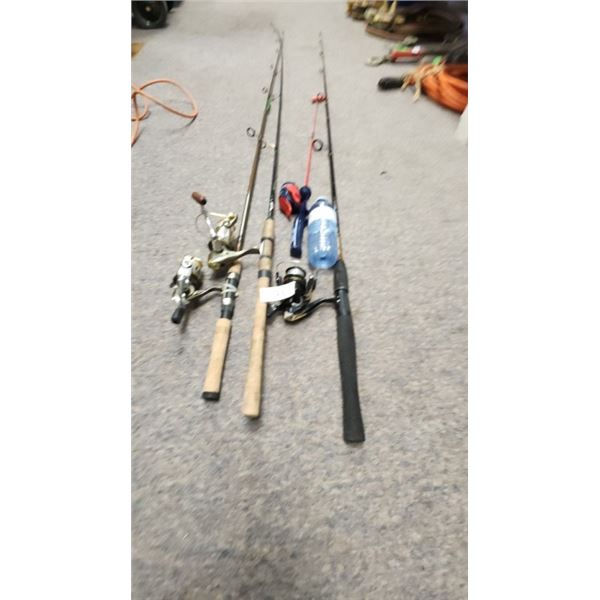 3-Fishing rods 1-kids rod