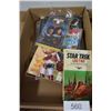Image 1 : Star-Trek books, Harley Quinn comic, conan comic,