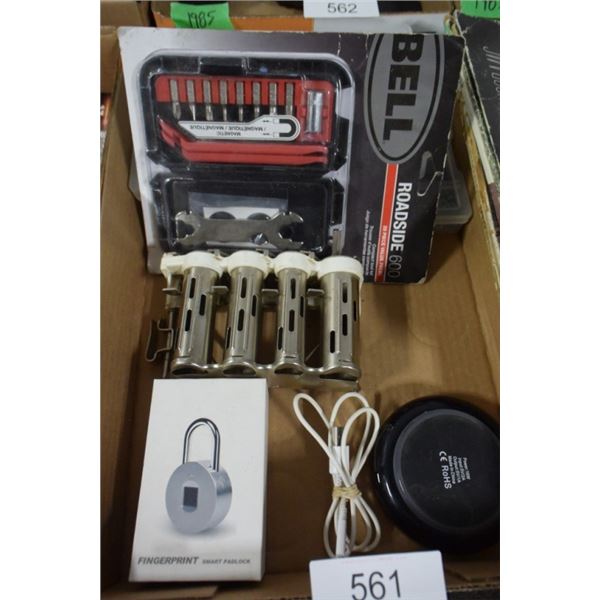 Change organizer, fingerprint smart padlock,