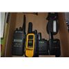 Image 1 : Walkie talkie radios, clamp on multimeter