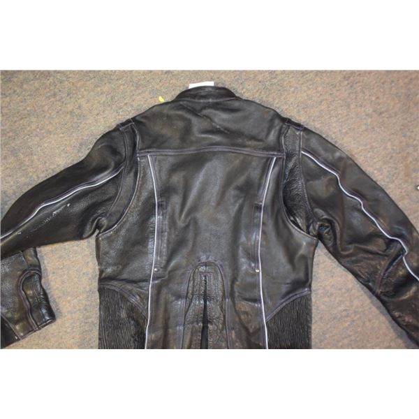 Leather jacket size large
