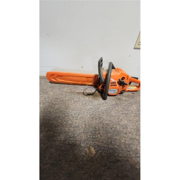Gas Power Husqvarna 235 Chain saw  In working