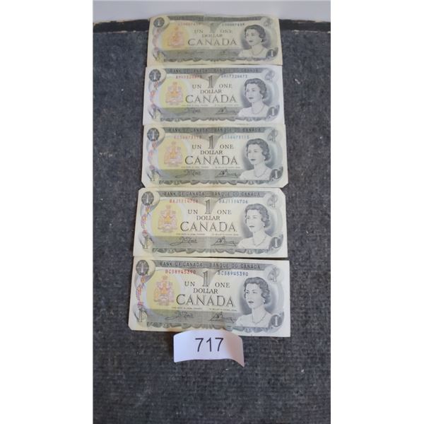 5-1973 One Dollar Bills