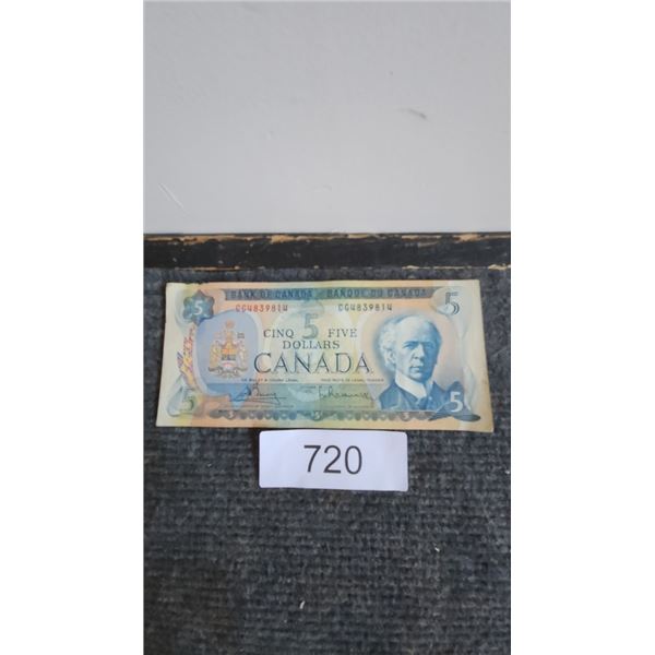 1-1972 Five Dollar Bill