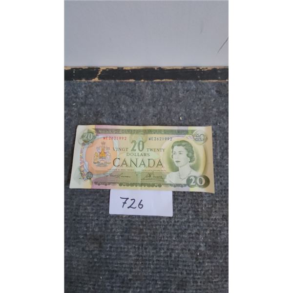 1-1969 Twenty Dollar Bill