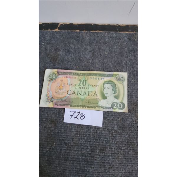 1-1969 Twenty Dollar Bill