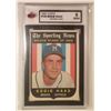 Image 1 : 1959 TOPPS NO.126 EDDIE HAAS ROOKIE CARD KSA GRADED 6