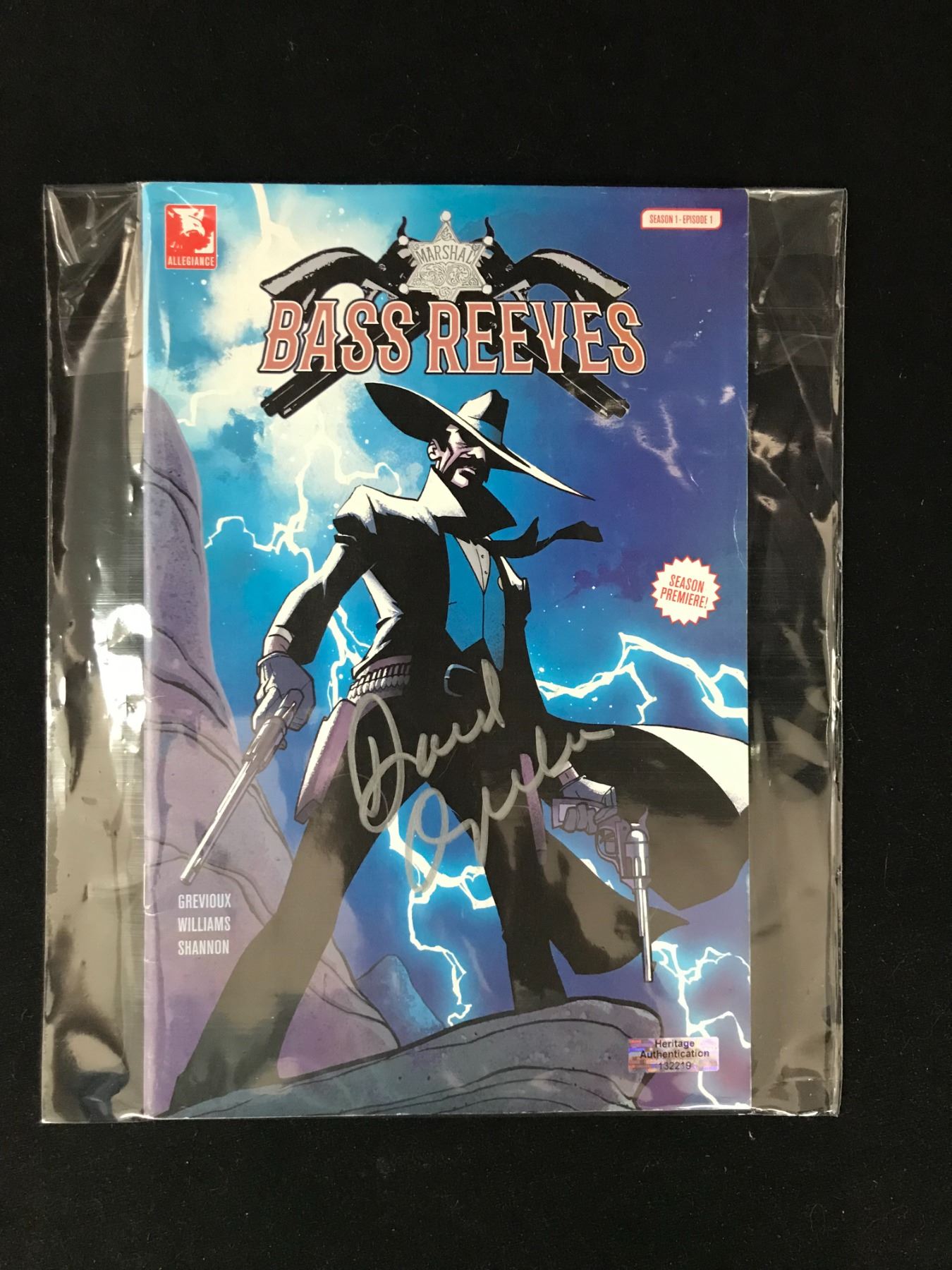 Bass Reeves Comics DAVID OYELOWO SIGNED BASS REEVES COMIC HA COA