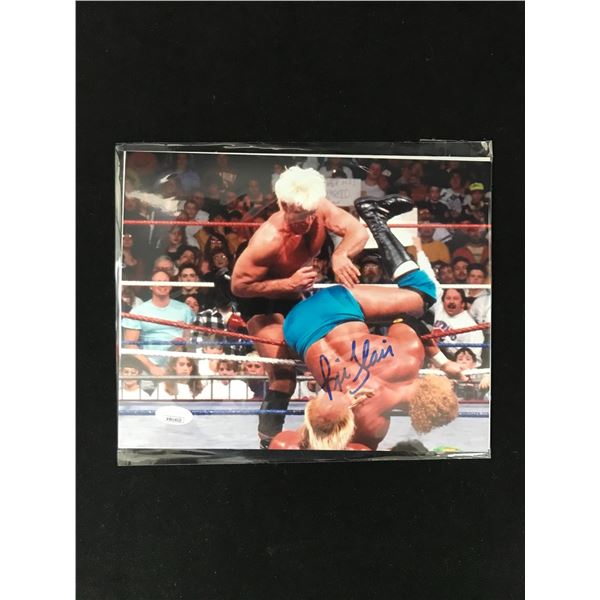 RICK FLAIR SIGNED 8X10 PHOTO JSA COA