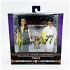 Image 1 : Ralph Macchio/William Zabka Autographed 'Karate Kid' 2-Pack Action Figures (Frozen Pond COA)