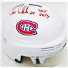 Image 1 : CHRIS CHELIOS SIGNED AND INSCRIBED MONTREAL CANADIANS MINI HELMET (FROZEN POND COA)