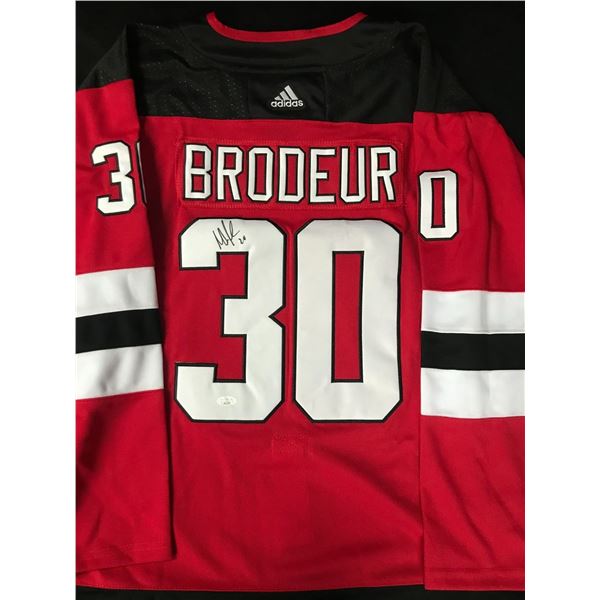 MARTIN BRODEUR SIGNED NEW JERSEY DEVILS PRO JERSEY (JSA COA)