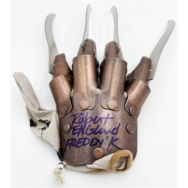 Robert Englund Autographed  Freddy Krueger  Glove frozen pond